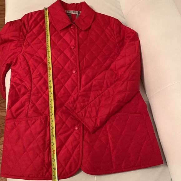 Kim Rogers Quilted Coat Jacket Snap Front Closure Size S - Picture 5 of 11